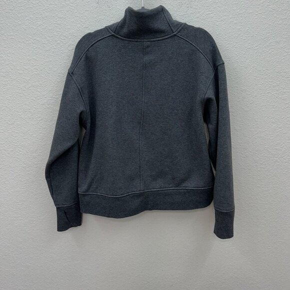 All in Motion Gray Neck Zip Mock Turtle Stretch Pullover Sweatshirt Womens sz XL - Picture 4 of 4